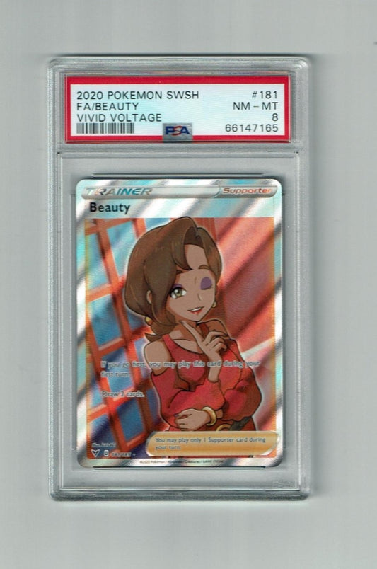 Beauty FA Vivid Voltage #181 PSA 8